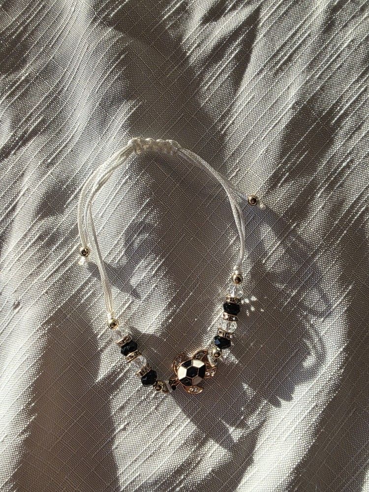 Brand New Adjustable White Turtle Bracelet