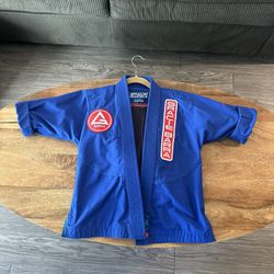 Gracie Barra Youth Kids 3Y Jiu Jitsu Gi Blue Equipe Uniform Set Martial Arts