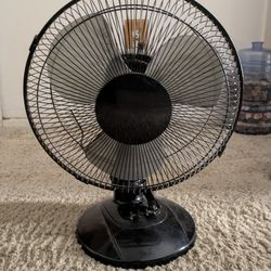 Black Table Fan