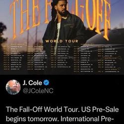 J Cole 9/3 Intuit Dome