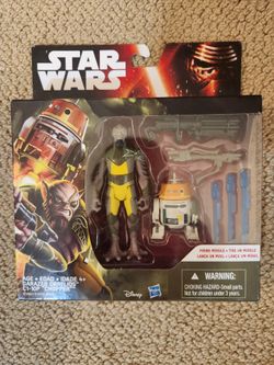 Brand New Hasbro Star Wars Rebels Garazeb Orrelios C1-10P Chopper 3.75 Action Figures