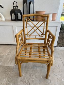 Rattan Bamboo Armchair Frame