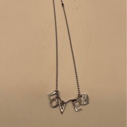 Love Charm Necklace With Cowboys Heart Logo