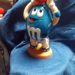 Blue M&M Candy Dispenser 