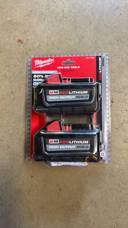 Milwaukee M18 Red Lithium High Output XC6.0 Battery 2-Pack