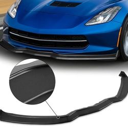 14-19 Chevrolet Corvette Front Bumper Lip Splitter Under Chin Spoiler Chevy
