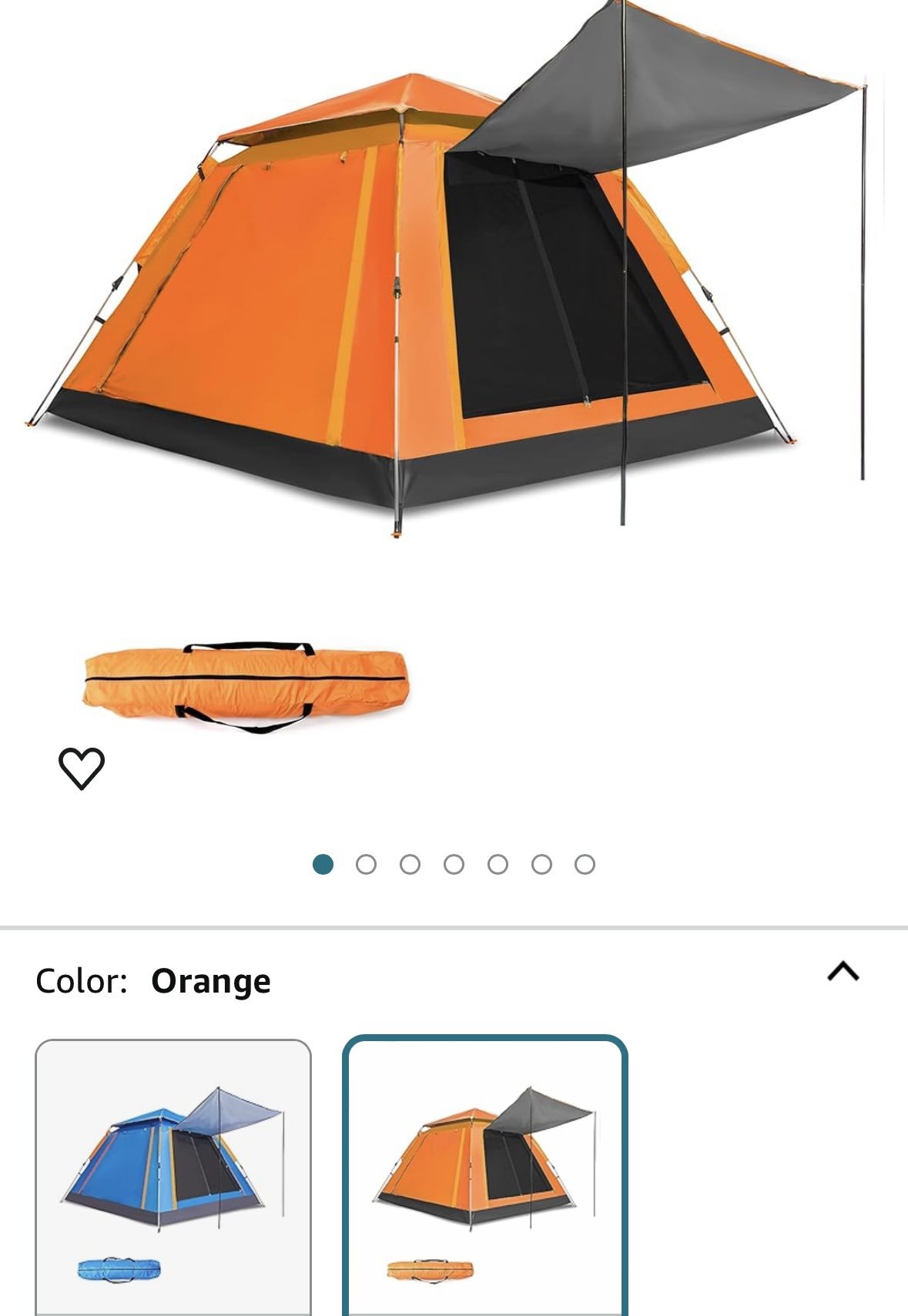 Brand New. Pop up Tent for Camping for 4 Person Tent Large Beach Tent Portable Family Camping Light Weight Tent for Backpacking Hiking Traveling with