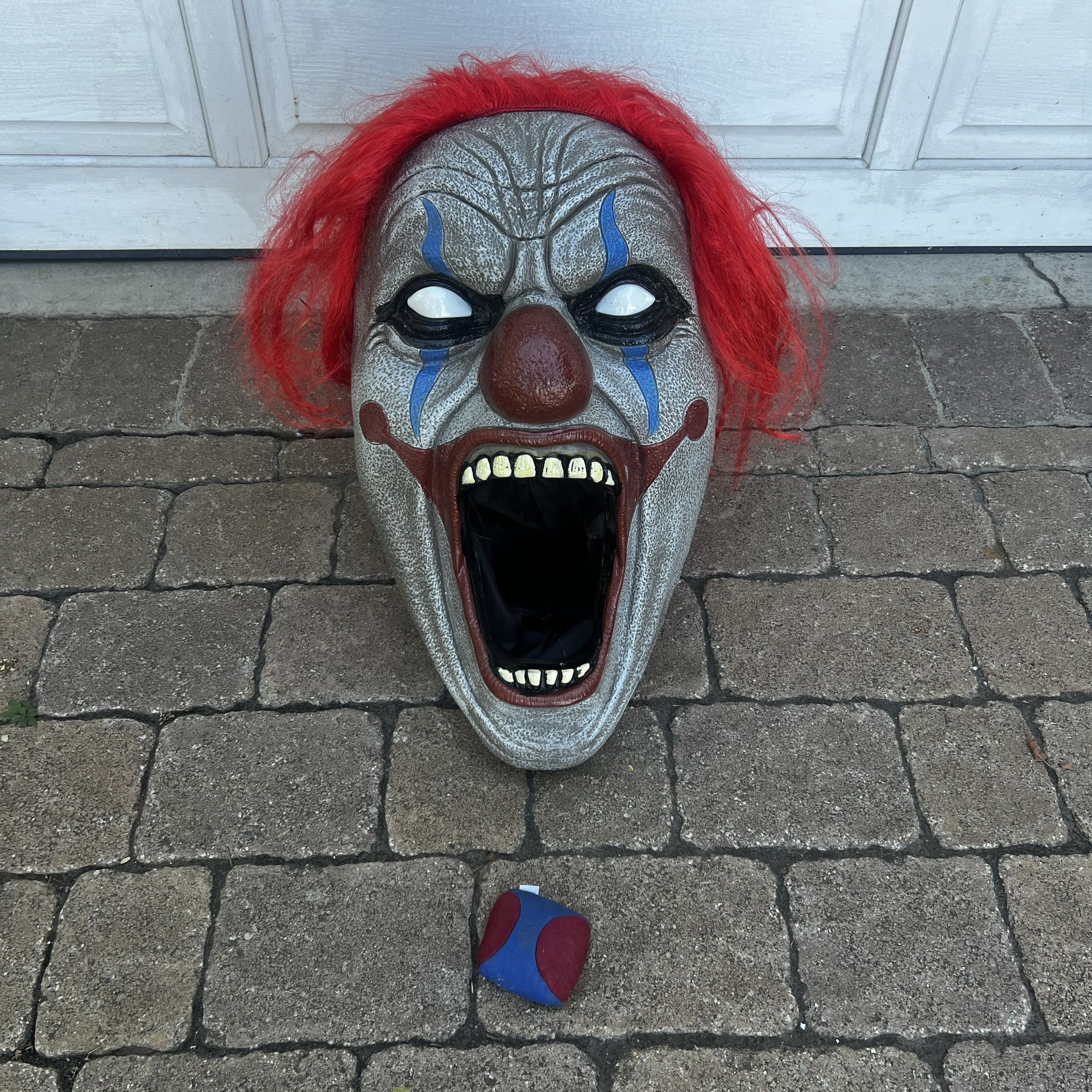 Scary Clown Hacky Sack Toss Halloween Decoration