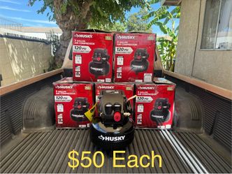 HUSKY 3 Gal. 120 PSI Portable Electric Pancake Air Compressor **$50 Each**