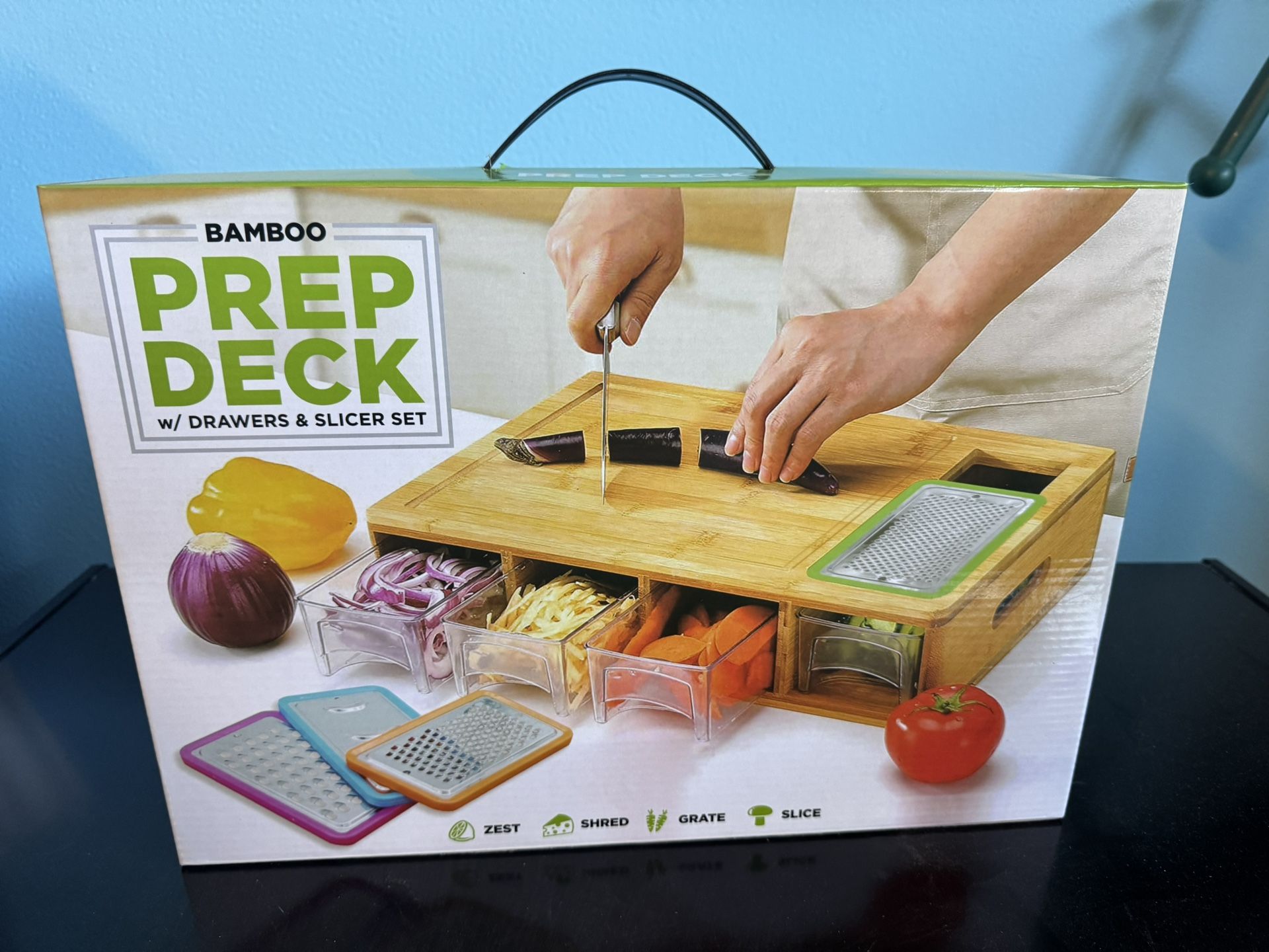 Prep Deck with Drawers And Slicer Set