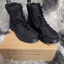 Dr. Martens Combs Boot Black Combat Boots Women's Size 6 