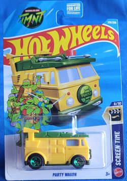New! Hot Wheels Teenage Mutant Ninja Turtles Party Wagon Screen Time