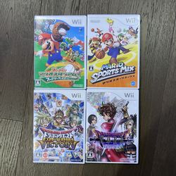 4x Japanese Nintendo Wii Games