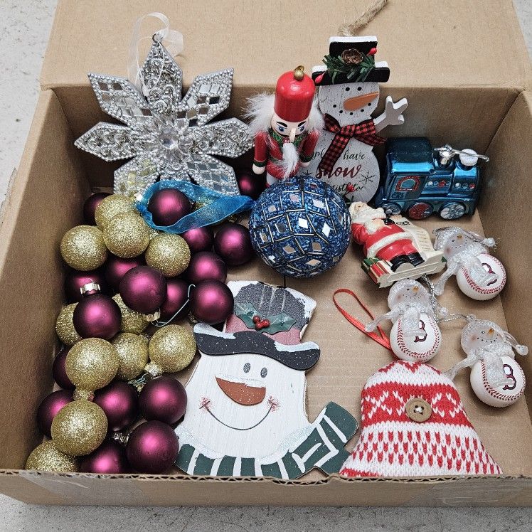 Collectible Boston Red Sox & 1993 CVS Christmas Ornaments plus Assorted Others