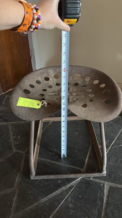 Vintage Metal Tractor Seat