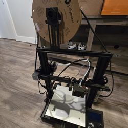 Ender 3d Printer With Glass Printing Plate