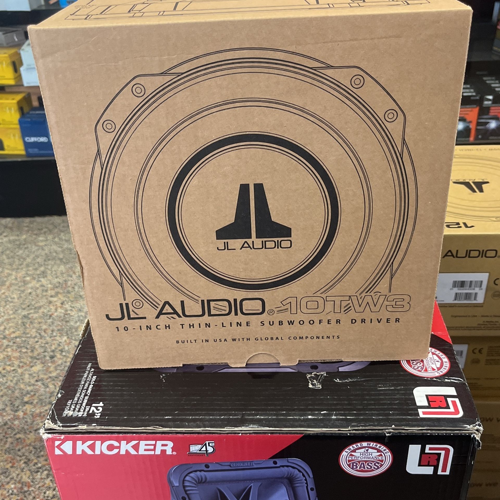 JL Audio 10TW3 D4 400W RMS 10 TW3 Series Dual ohm Shallow Subwoofer