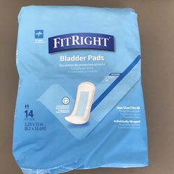 Medline Bladder Pads, Maximum Absorbency, 14/Bag, Case of 9 Bags, 126 Total. $50 / Shipping and Delivery Available 