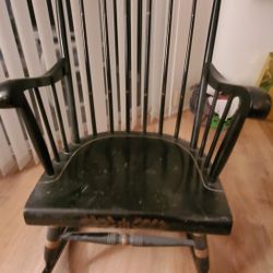 Vintage Wooden Rocking Chair