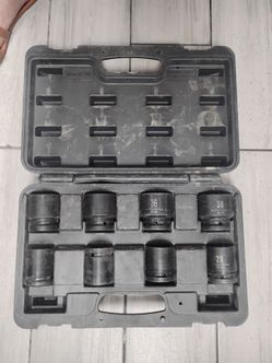 Pittsburgh pro 8pc jumbo impact socket set