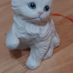 HOMCO Glass Cat Figurine