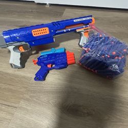 Nerf Dart Blaster Bundle Raider CS-35 Elite 2.0 & Large Dart Lot