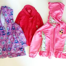 Bag #3 $5 Girls Three Jackets Size 5/6