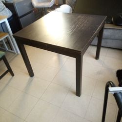 Brown Wood Dining Table