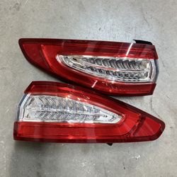 Pair 2013-2016 Ford Fusion S SE LED Tail Lights Brake Lamps Outer Set Left Right Side