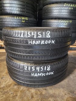 215 45R 18 HANKOOK KINERGY GT TIRES 2154518 USED TIRES (PAIR) MOUNT BALANCE INCLUDED