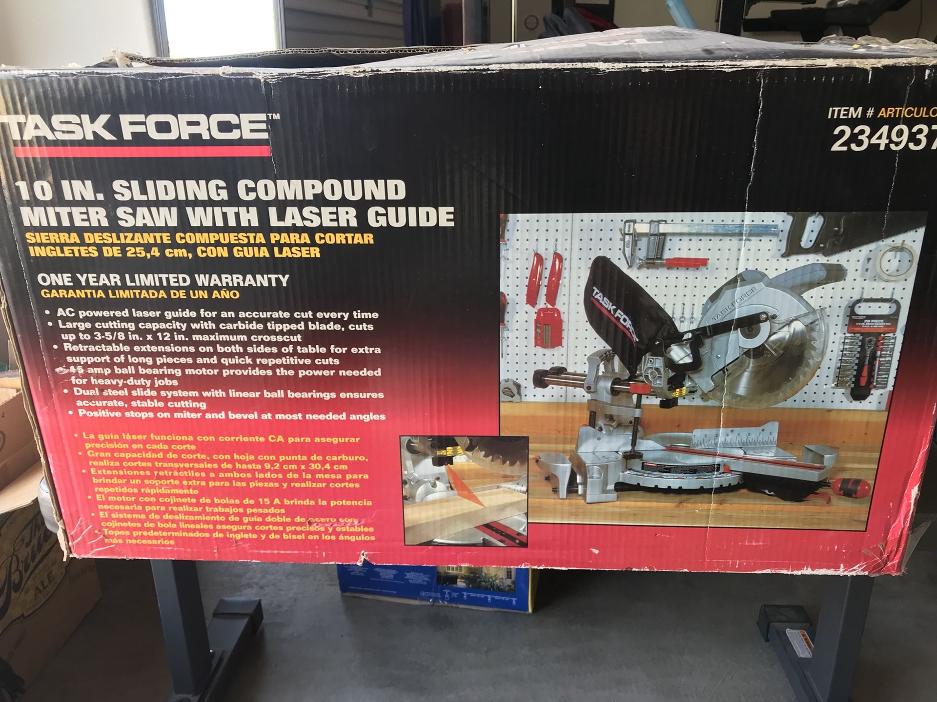 Task Force 10” sliding compound miter saw