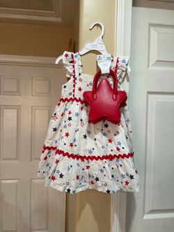 C&C California Girls Star Print Dress with Purse