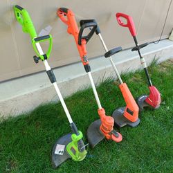 4 Various Electric Trimmers Lawn Edgers $50 each