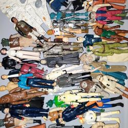 Vintage 1970s 1977 Kenner Star Wars Action Figures Old Toys Lot Collection 