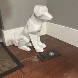 Modern Geometric Labrador Dog Statue