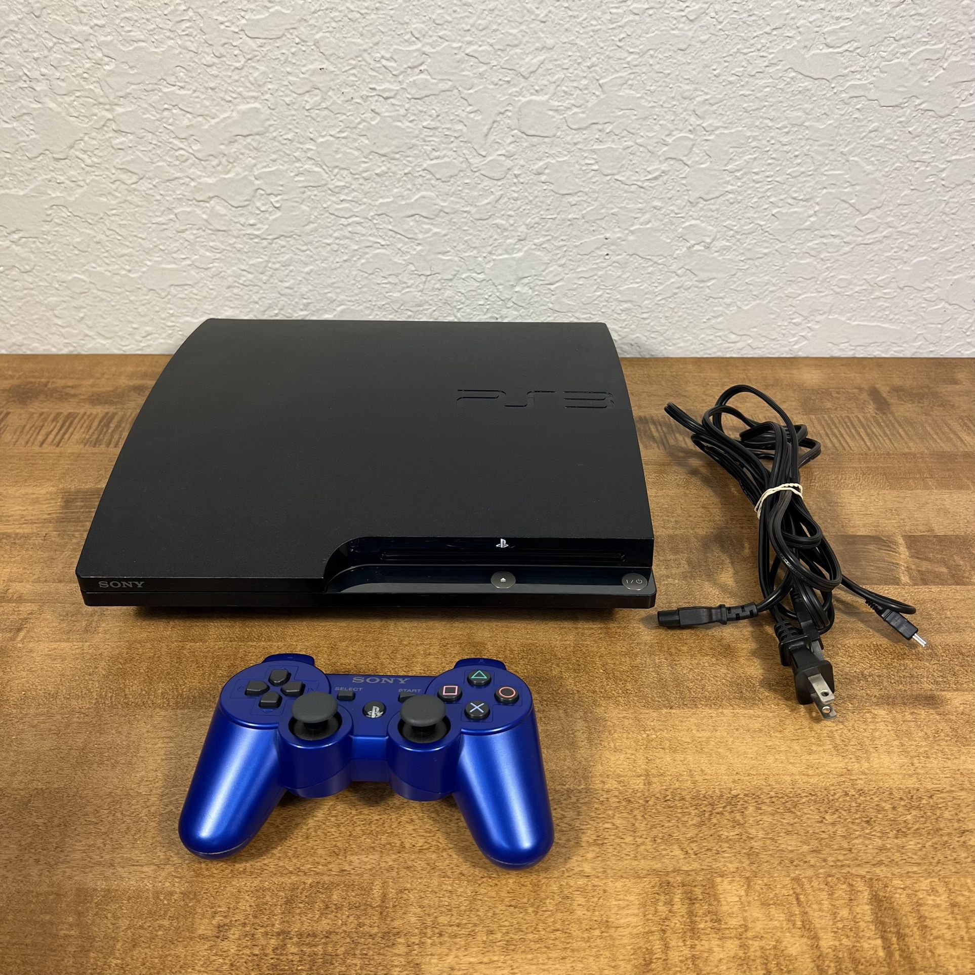 Sony PlayStation 3 PS3 Slim 120GB CECH-2101A Bundle W/ Controller & Cables 