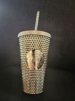Starbucks Grande Gold Studded 