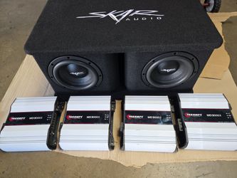 Skar Subwoofer Box 2 Eight's And 4 Amps