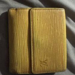 Vintage 1980’s Louis Vuitton Wallet Yellow Epi Leather