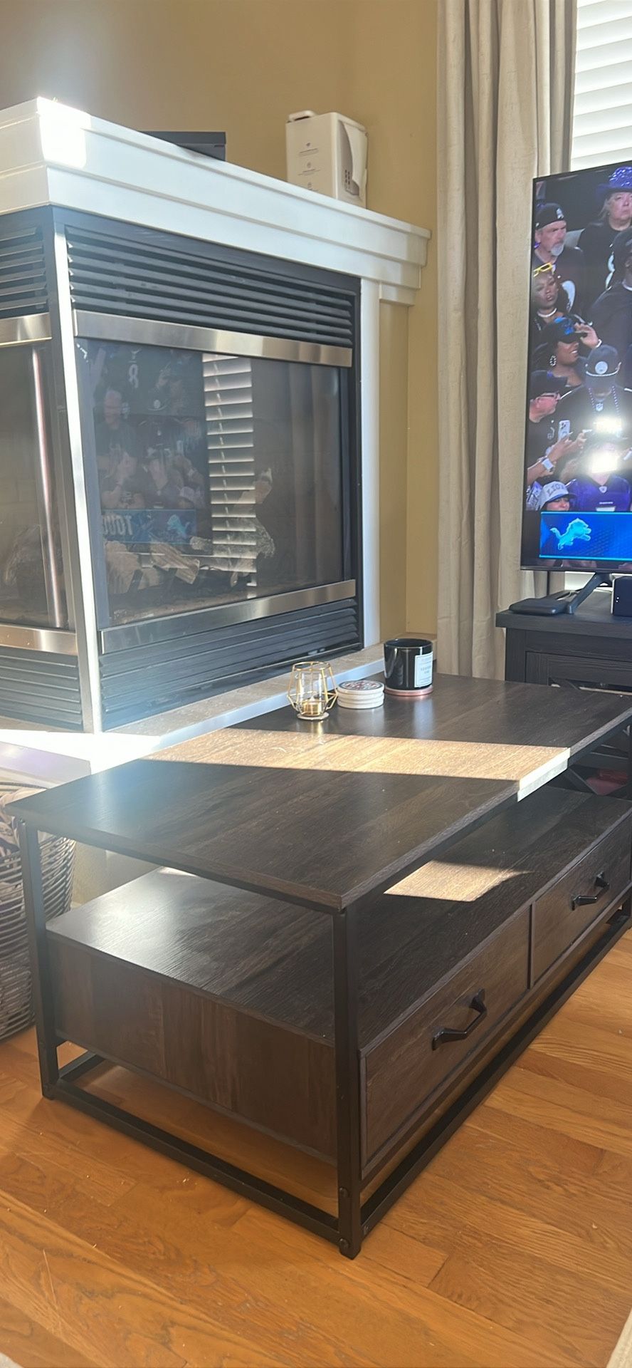 Dark Wood Coffee Table