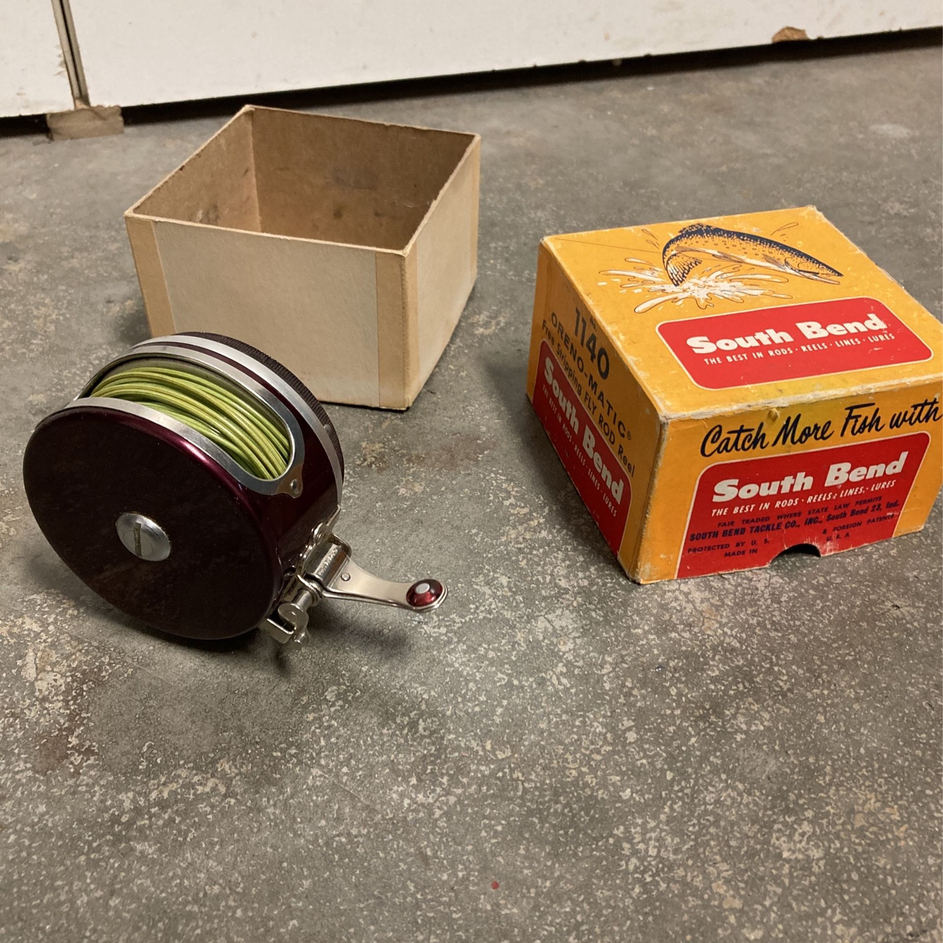 australian made fly reels Reel Size_4LB but with a striking LP SV-1200 Commercial Electric Model:Green Striper Large