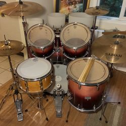Vox Drum Set, Vintage Snare, Cymbals