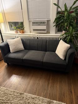 Navy Microfiber Couch
