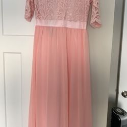 Womens Large Blush Pink dress