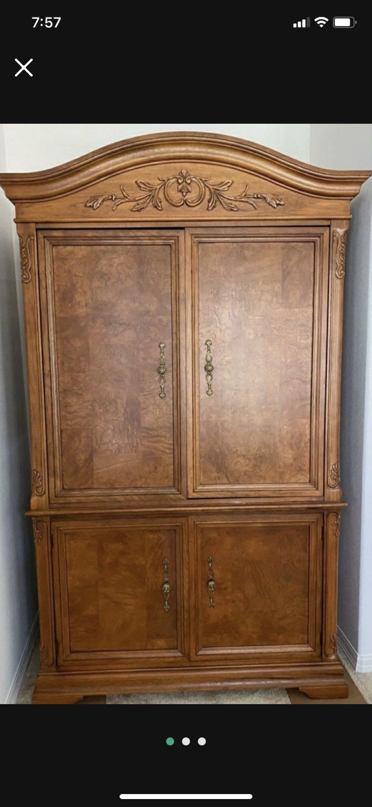 Thomasville TV Cabinet Armoire (2pc Armoire)