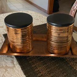 Canister Y Plato Grande  Los 3x $20.00