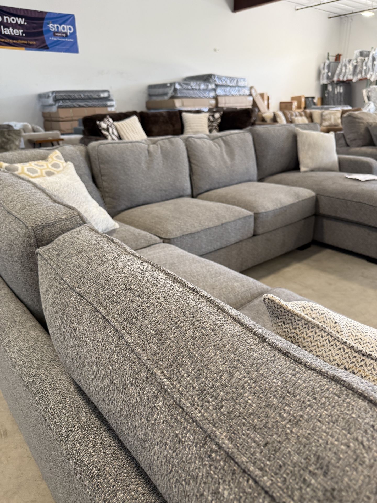 LAST ONE SECTIONAL CLEARANCE! Must Come In For Deals
