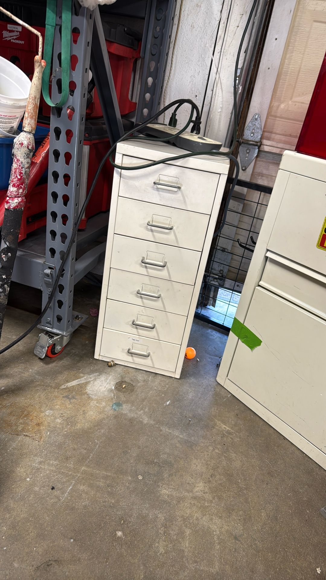 Small Metal Seven Drawer Organizer/Toolbox
