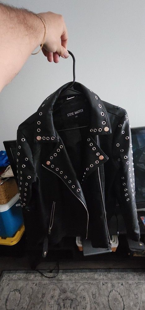 Steve Madden Women's XL Leather Motorcycle Jacket
