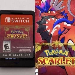 Pokémon Scarlet Nintendo Switch Cartridge Only, Tested Authentic